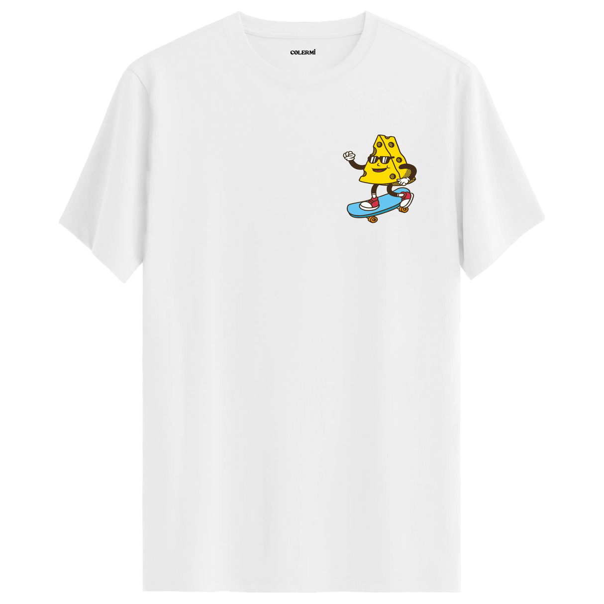 Skateboard Cheese Crew Neck T-Shirt