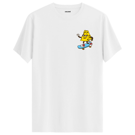 Skateboard Cheese Crew Neck T-Shirt