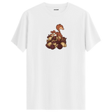Nut Hoarder Squirrel Crew Neck T-Shirt