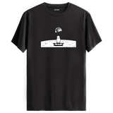 Lunar Reflection - Space-Themed Crew Neck T-Shirt