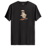 Skiing Alpaca Crew Neck T-Shirt