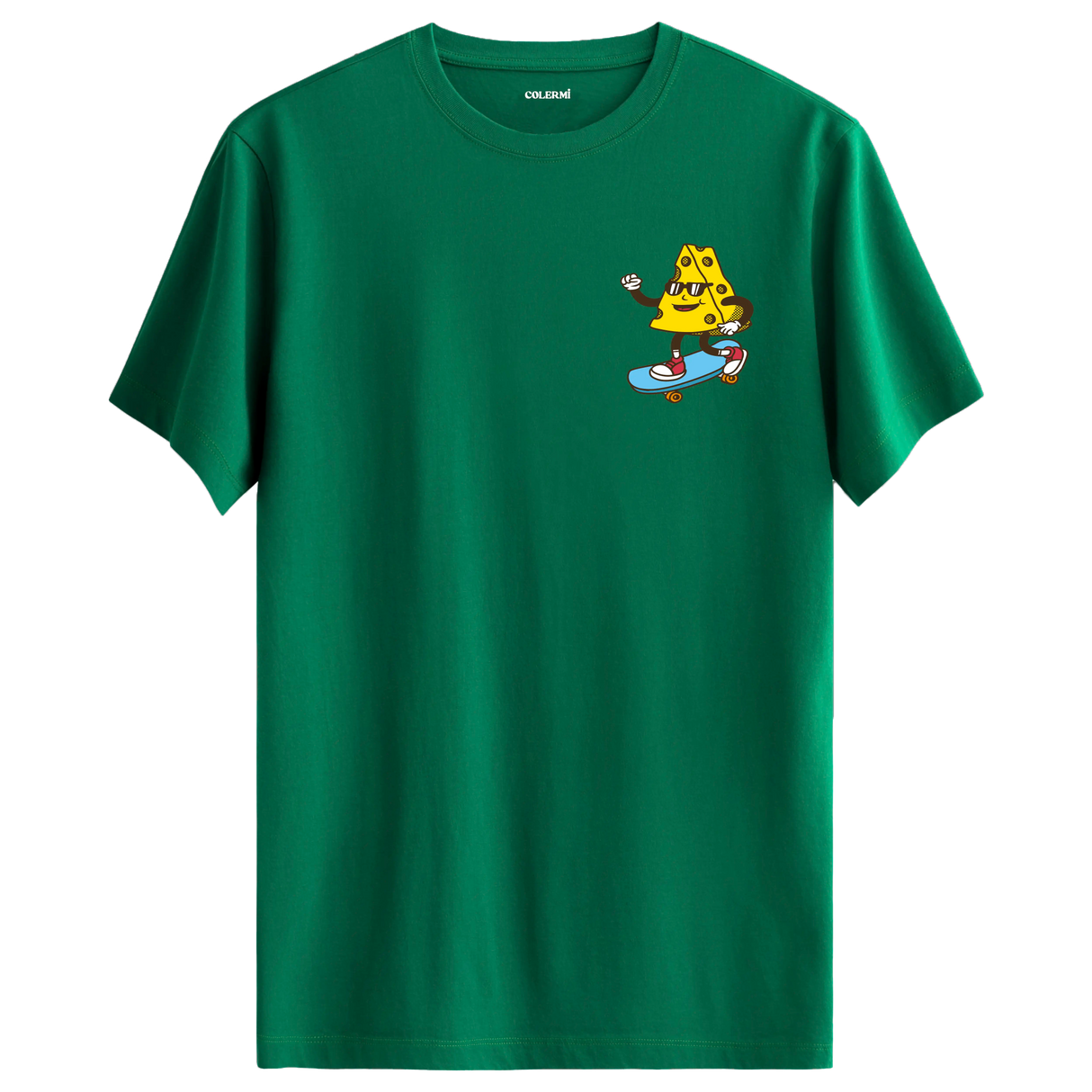 Skateboard Cheese Crew Neck T-Shirt