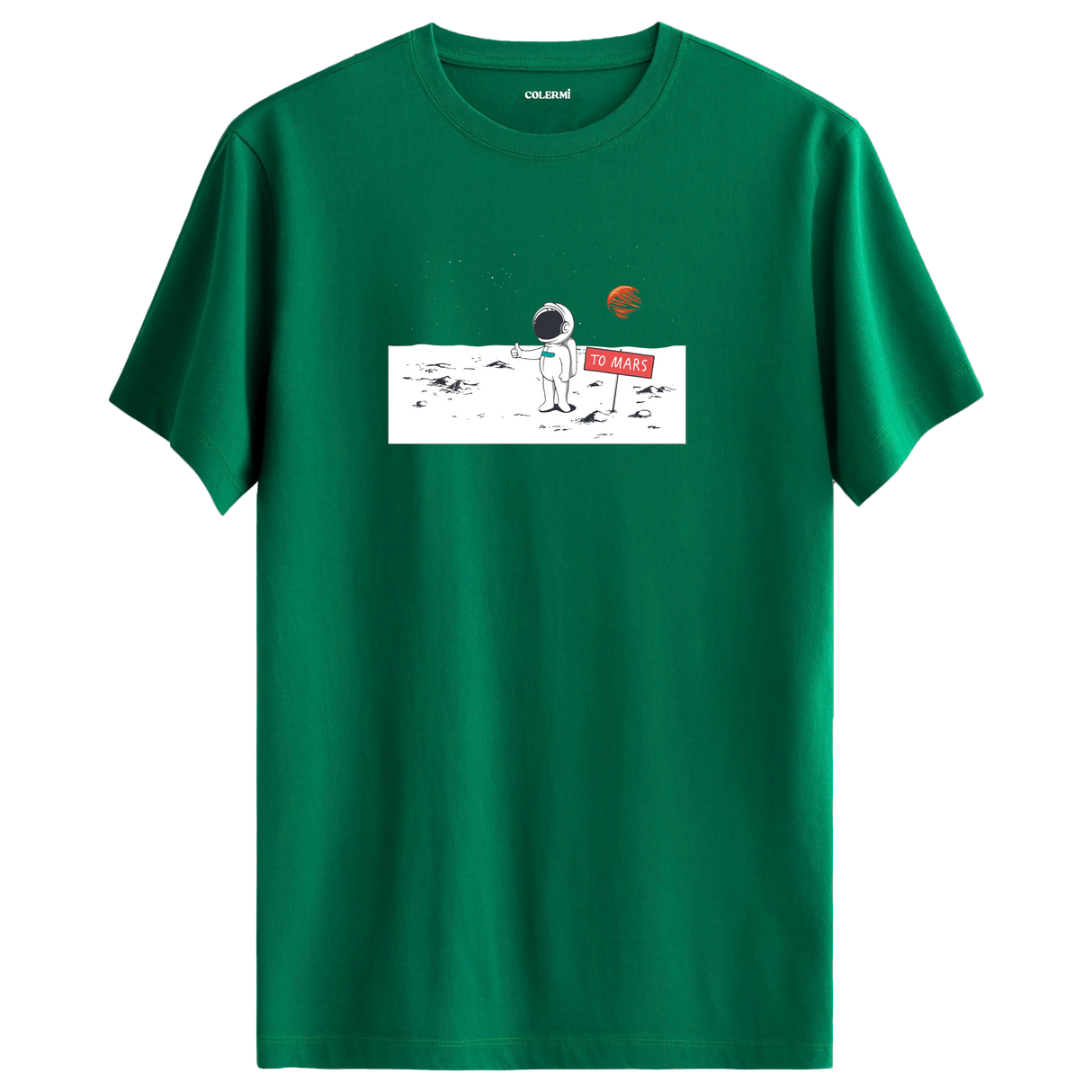 Journey to Mars - Space-Themed Crew Neck T-Shirt