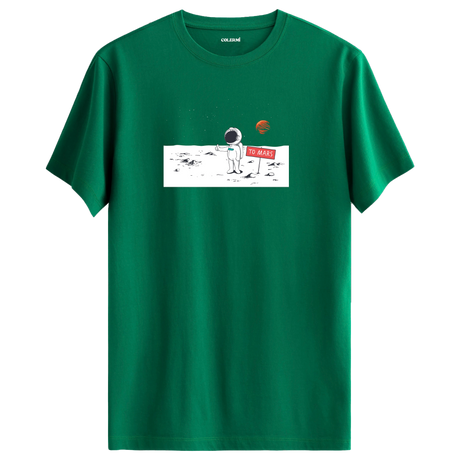 Journey to Mars - Space-Themed Crew Neck T-Shirt