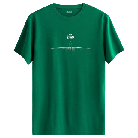 Lonely Traveler - Space-Themed Crew Neck T-Shirt