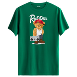 Rapper Bear T-Shirt – Hip-Hop Culture Design with Boombox and Street Style