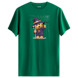 Witch Bear Graphic T-Shirt - Cute Halloween Design, Spooky Fun