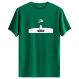 Lunar Reflection - Space-Themed Crew Neck T-Shirt