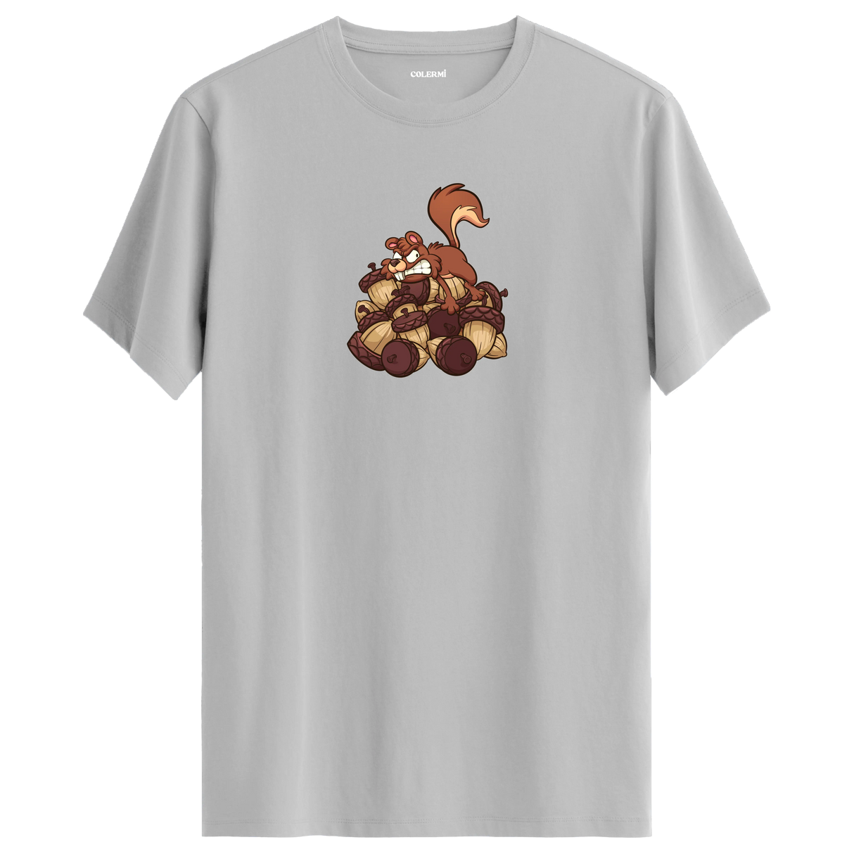 Nut Hoarder Squirrel Crew Neck T-Shirt
