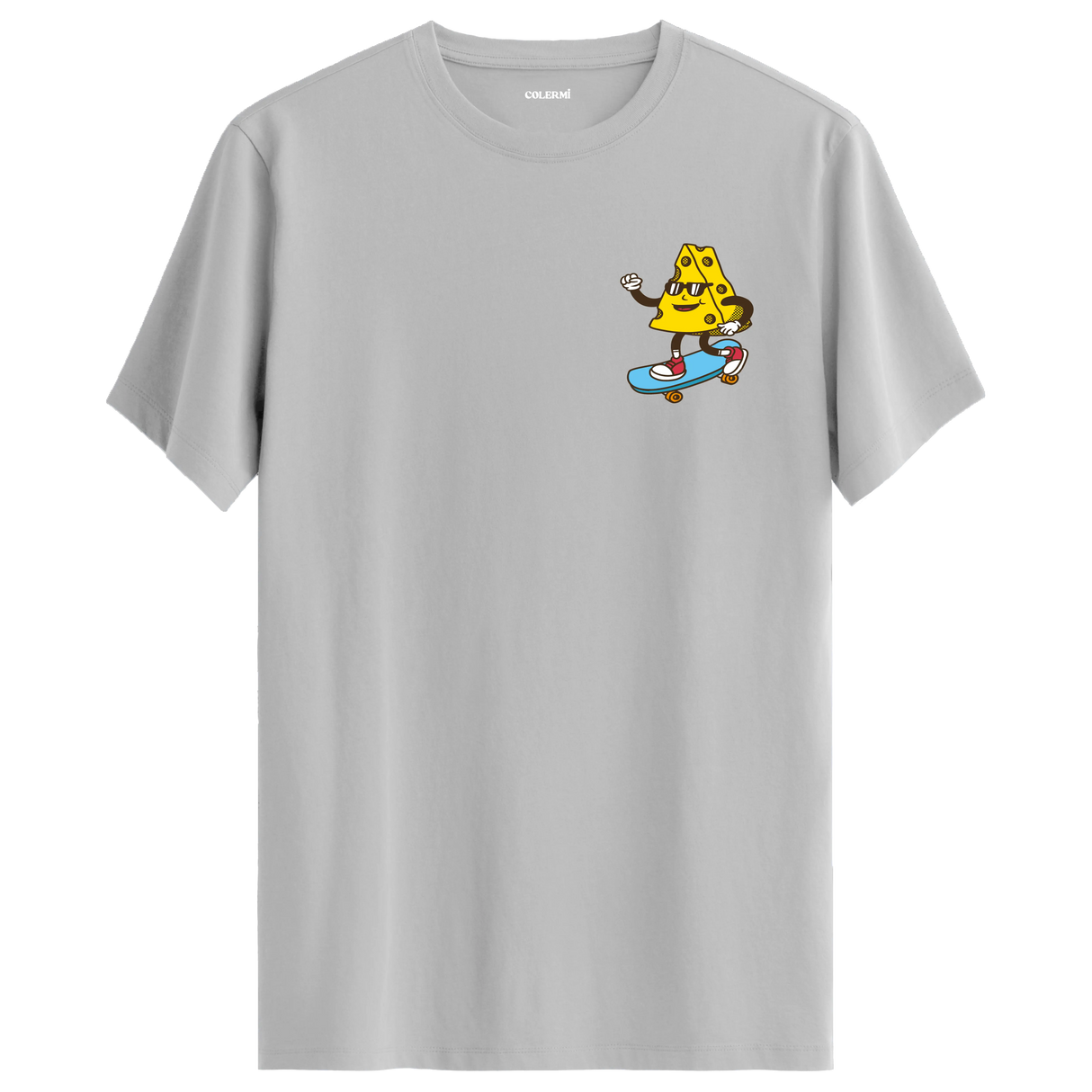 Skateboard Cheese Crew Neck T-Shirt