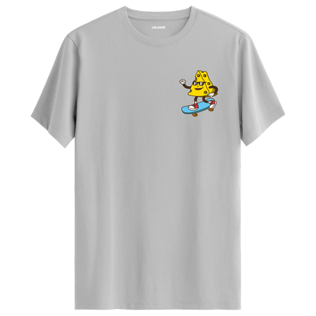 Skateboard Cheese Crew Neck T-Shirt