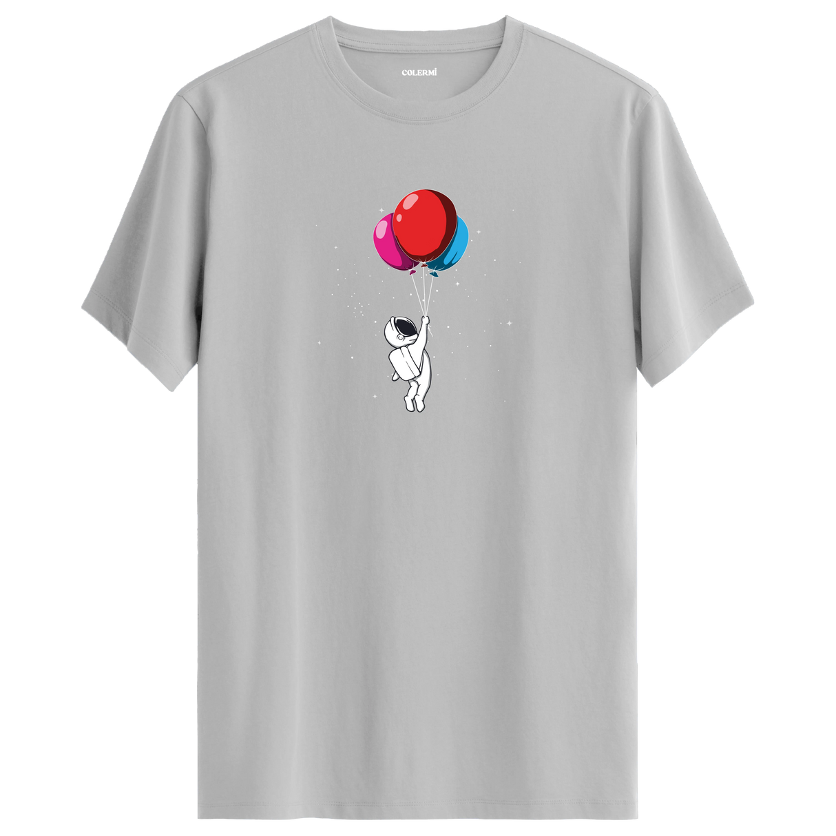 Balloon Explorer - Space-Themed Crew Neck T-Shirt