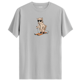 Skiing Alpaca Crew Neck T-Shirt