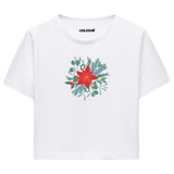 Colermi Crop Tişört - Yıldız Çiçeği