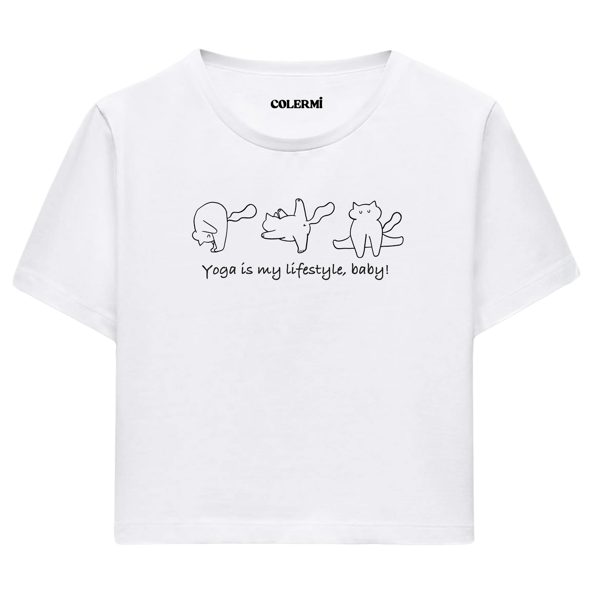 Yoga Crop T-Shirt - Yoga Yaşam Tarzıdır