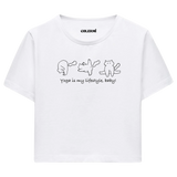 Yoga Crop T-Shirt - Yoga Yaşam Tarzıdır
