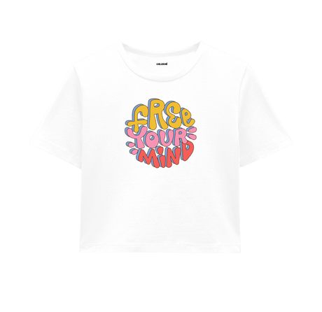 Free Your Mind Crop - Vibrant Colors, Mental Freedom & Creativity