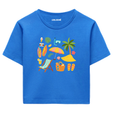 Crop T-Shirt - Tropik Plaj