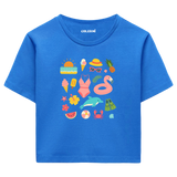 Crop T-Shirt - Yaz İkonları