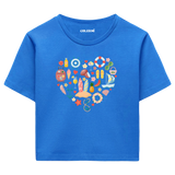 Crop T-Shirt - Yaz Tatili Kalbi