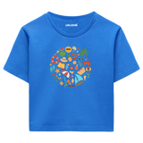 Crop T-Shirt - Neşeli Yaz Tatili