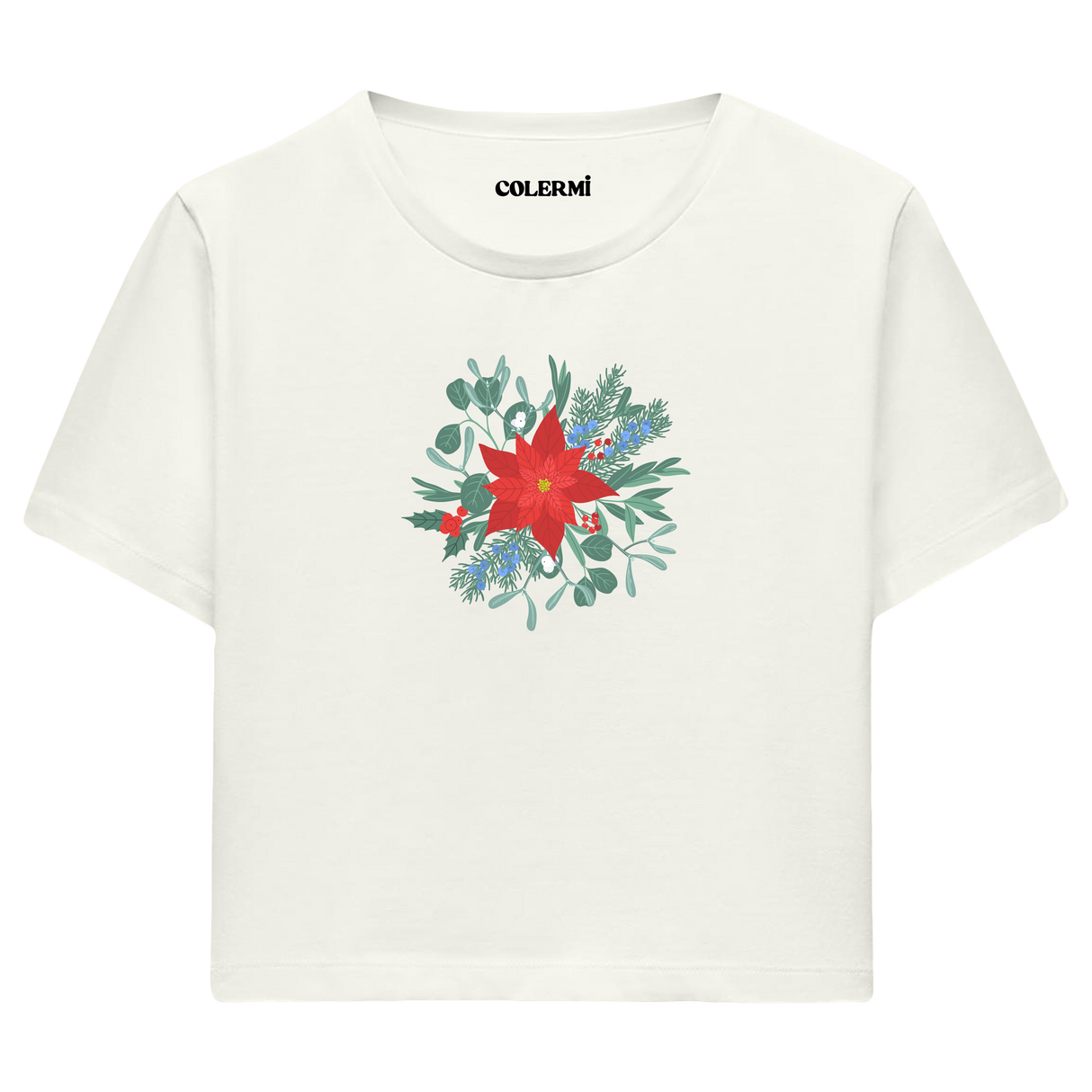 Colermi Crop Tişört - Yıldız Çiçeği