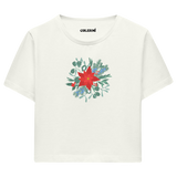 Colermi Crop Tişört - Yıldız Çiçeği