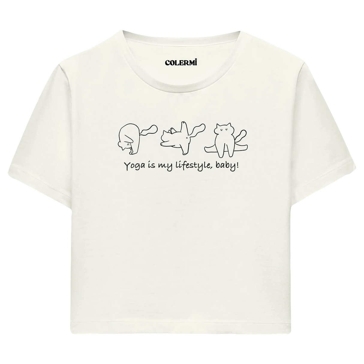 Yoga Crop T-Shirt - Yoga Yaşam Tarzıdır