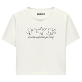 Yoga Crop T-Shirt - Yoga Yaşam Tarzıdır