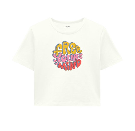 Free Your Mind Crop - Vibrant Colors, Mental Freedom & Creativity