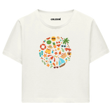 Crop T-Shirt - Neşeli Yaz Tatili