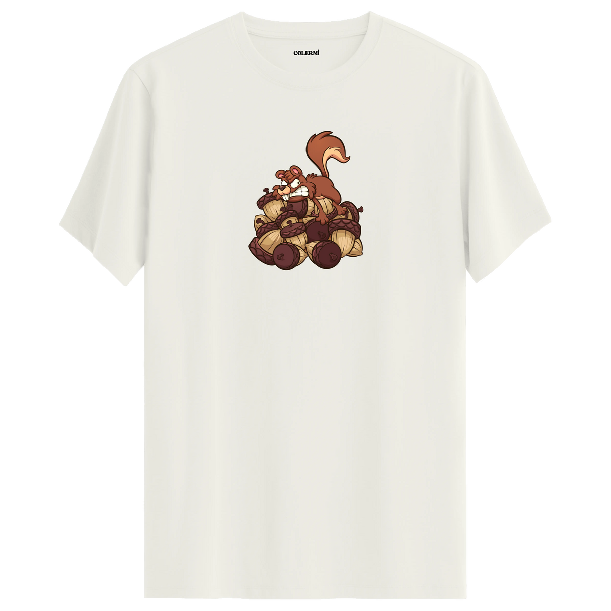 Nut Hoarder Squirrel Crew Neck T-Shirt
