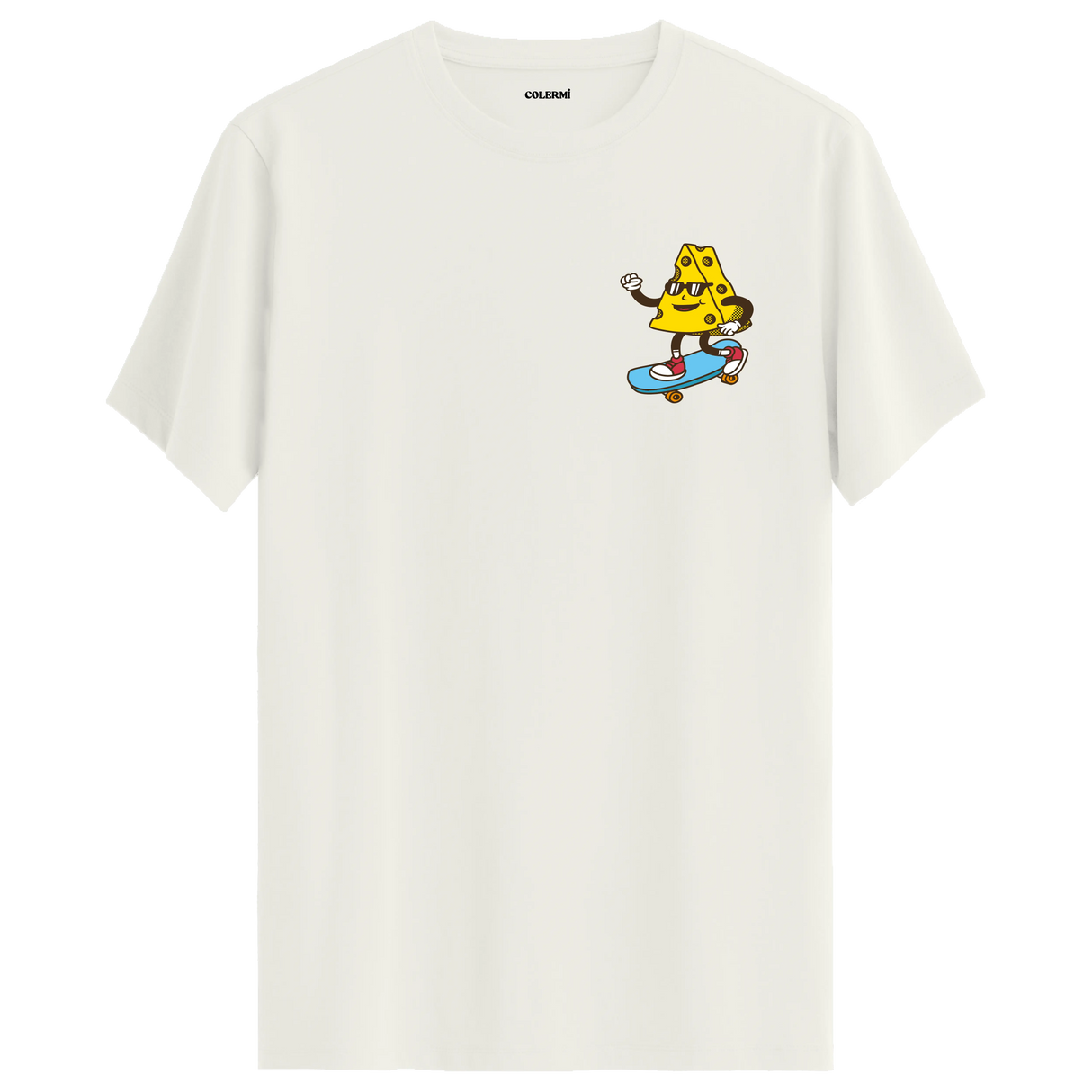 Skateboard Cheese Crew Neck T-Shirt