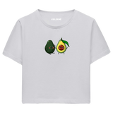 Colermi Kadın Crop Top Tişört -  Avokado