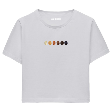 Crop T-Shirt - Kahve Tonları
