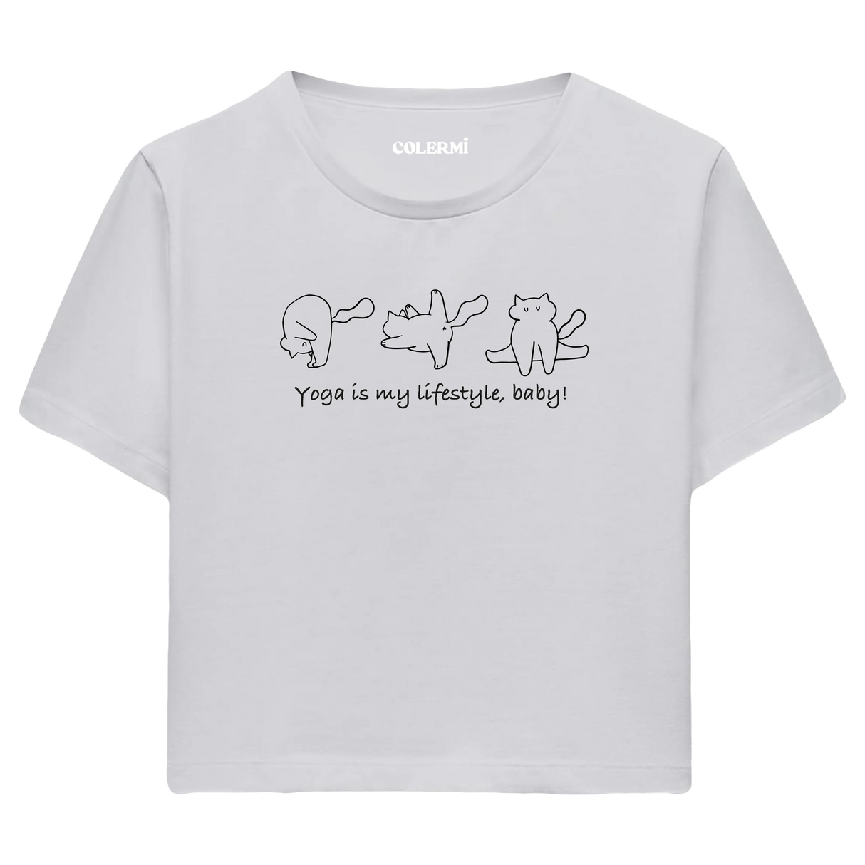 Yoga Crop T-Shirt - Yoga Yaşam Tarzıdır