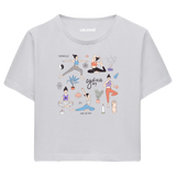 Yoga Crop T-Shirt - Yoga Günü Temalı Crop T-Shirt