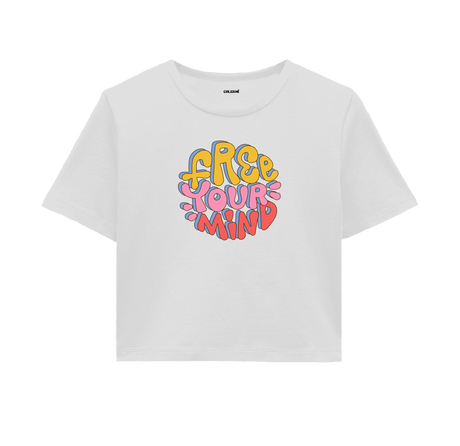 Free Your Mind Crop - Vibrant Colors, Mental Freedom & Creativity