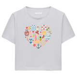 Crop T-Shirt - Yaz Tatili Kalbi