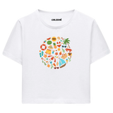 Crop T-Shirt - Neşeli Yaz Tatili