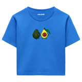 Colermi Kadın Crop Top Tişört -  Avokado