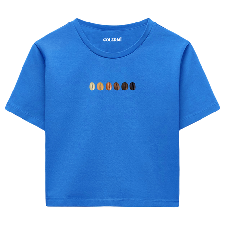 Crop T-Shirt - Kahve Tonları