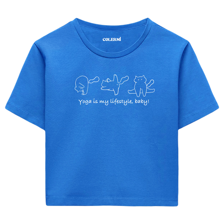 Yoga Crop T-Shirt - Yoga Yaşam Tarzıdır