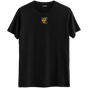Sevginin en sade halini yansıtan minimal "God Loves You" baskılı siyah Bisiklet Yaka T-Shirt.