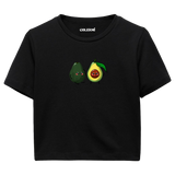 Colermi Kadın Crop Top Tişört -  Avokado