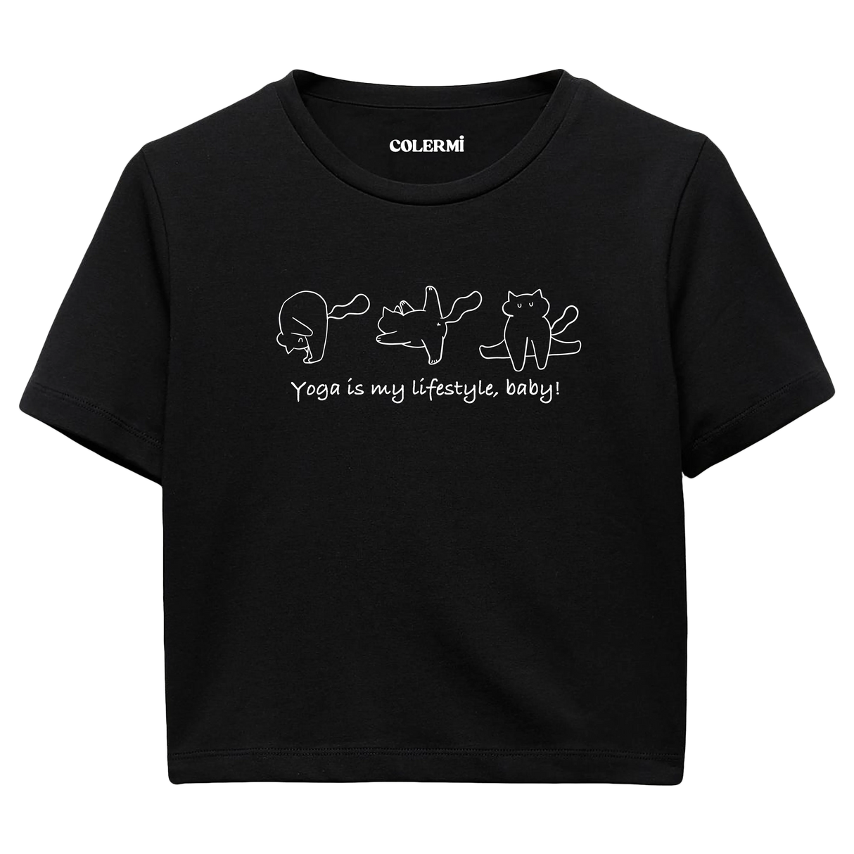 Yoga Crop T-Shirt - Yoga Yaşam Tarzıdır