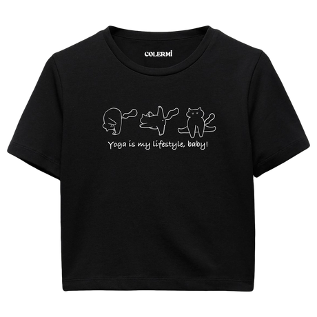 Yoga Crop T-Shirt - Yoga Yaşam Tarzıdır
