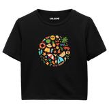 Crop T-Shirt - Neşeli Yaz Tatili