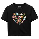 Crop T-Shirt - Yaz Tatili Kalbi