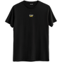 Stay Cool yazılı minimalist tasarım, sakin ve kendinden emin bir duruşu temsil eden Bisiklet Yaka T-Shirt.